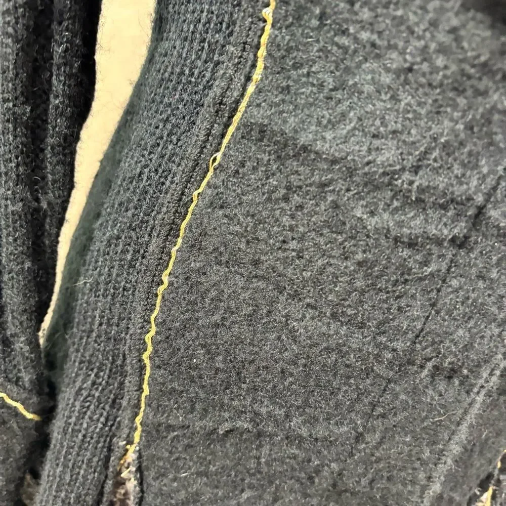 Brand new without Tags Sioni‎ Wool Mohair Blend Wide Collar Cardigan Size Small - Picture 8 of 12